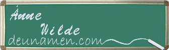 Änne Wilde Visitenkarte